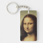 Mona Lisa in detail door Leonardo da Vinci Sleutelhanger (Voorkant)