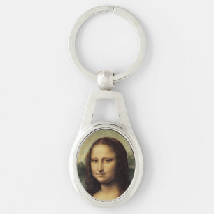 Mona Lisa in detail van Leonardo da Vinci Sleutelhanger