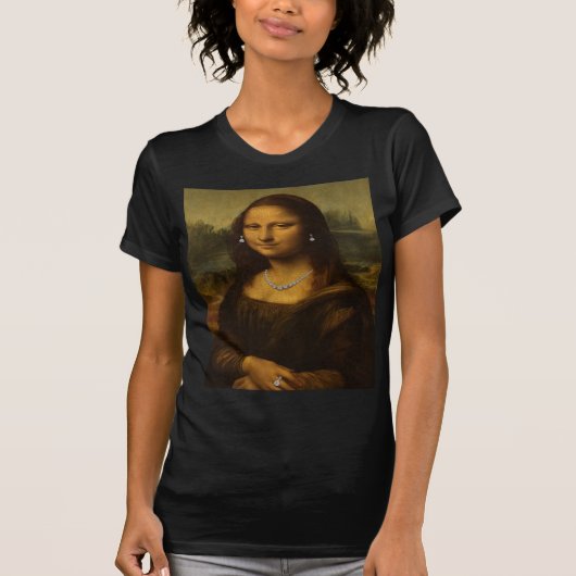 Mona Lisa in Diamanten T-shirt (Voorkant)