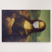 Mona lisa in een chirurgisch masker leonardo da vi legpuzzel (Horizontaal)