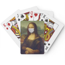 Mona lisa in een chirurgisch masker leonardo da Vi