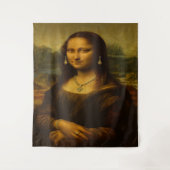 Mona Lisa in Goud Wandkleed (Voorkant)