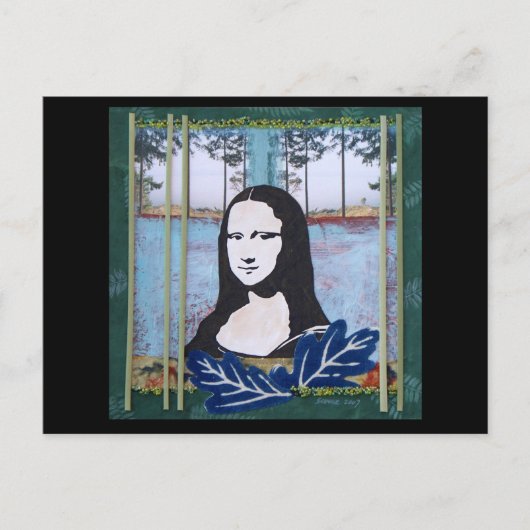 Mona Lisa in het land Briefkaart (Voorkant)