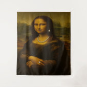 Mona Lisa in Parels Wandkleed (Voorkant)