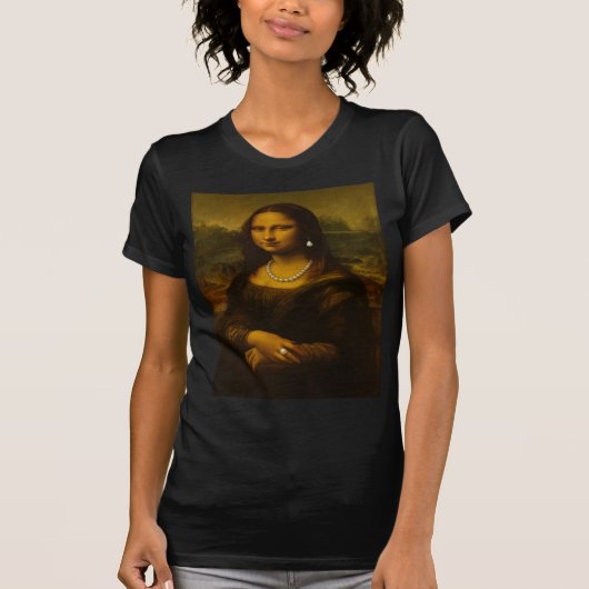 Mona Lisa in Pearls T-shirt (Voorkant)