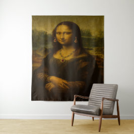 Mona Lisa in Robijnen Wandkleed