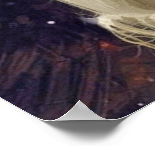 Mona Lisa  in Santa  hat - festive vibes Poster (Hoek)