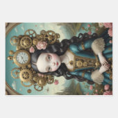 Mona Lisa in steampunk popversie Inpakpapier Vel (Voorkant 2)