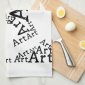 Mona Lisa in woorden Theedoek (Quarter Fold)