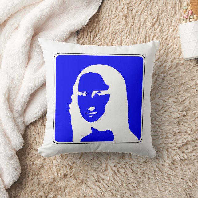 Mona Lisa Informatieve Wegwijzer Kunst Kussen (Deken)