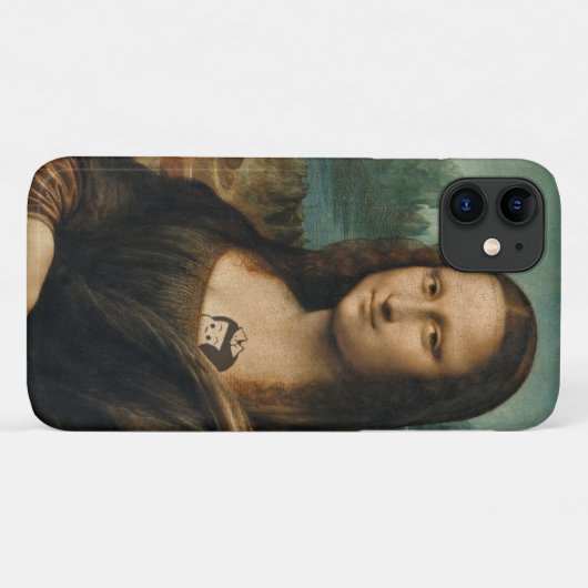 "Mona Lisa" iPhone 11 Hoesje (Achterkant (horizontaal))