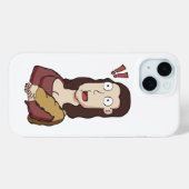Mona Lisa iPhone 15 Hoesje (Achterkant (horizontaal))