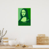 Mona Lisa is Groen Poster (Keuken)