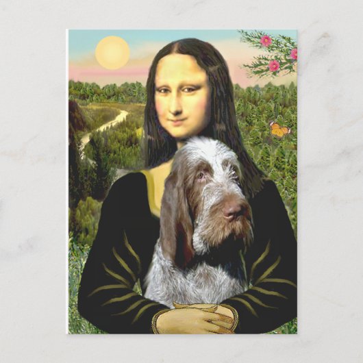Mona Lisa - Italiaanse Spinone (roan 10) Briefkaart (Voorkant)