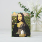 Mona Lisa - Italiaanse windhond Briefkaart (Staand voorkant)