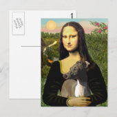 Mona Lisa - Italiaanse windhond Briefkaart (Voorkant / Achterkant)