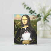 Mona Lisa - Japanse Chin 3 Briefkaart (Staand voorkant)