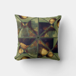 Mona Lisa Kaleidoscope Art Pillow Kussen