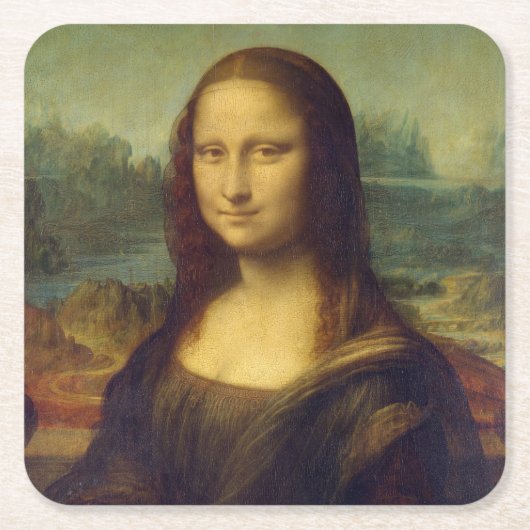 Mona Lisa Kartonnen Onderzetters (Voorkant)
