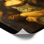 Mona Lisa Kat Voor Kattenliefhebbers  Poster (Hoek)
