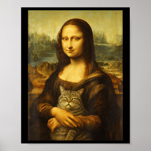 Mona Lisa Kat Voor Kattenliefhebbers Poster