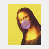 Mona Lisa Kauwgum Bubble Fleece Deken (Voorkant)