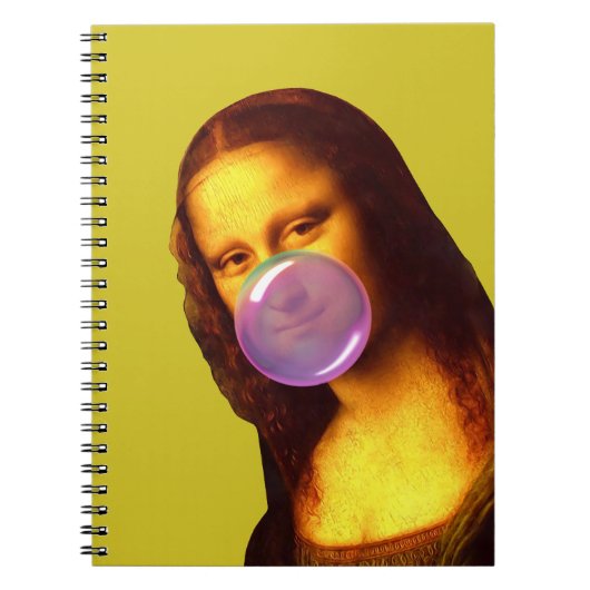 Mona Lisa Kauwgum Bubble Notitieboek (Voorkant)