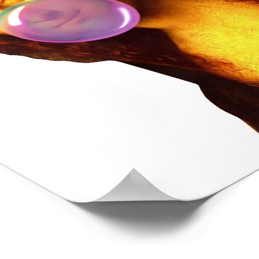 Mona Lisa Kauwgum Bubble Poster (Hoek)