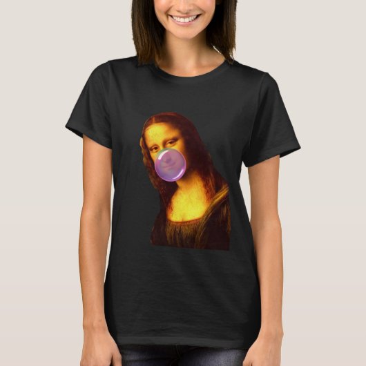 Mona Lisa Kauwgum Bubble T-shirt (Voorkant)