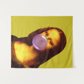 Mona Lisa Kauwgum Bubble Wandkleed (Voorkant (horizontaal))