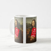 Mona Lisa Keep Calm And Smile Koffiemok (Voorkant links)