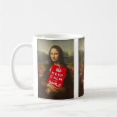 Mona Lisa Keep Calm And Smile Koffiemok (Links)