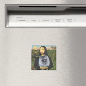Mona Lisa - Keeshond (V) Magneet (Insitu (Vaatwasser))