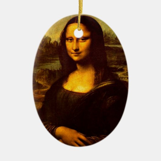 Mona Lisa Keramisch Ornament (Voorkant)