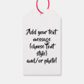 Mona Lisa Kerstman Kerstmis Cadeaulabel (Achterkant)