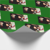Mona Lisa Kerstman Kerstmis Cadeaupapier (Hoek)