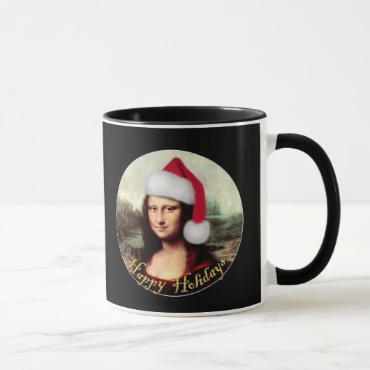 Mona Lisa Kerstman Kerstmis Mok (Rechts)