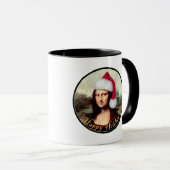 Mona Lisa Kerstman Kerstmis Mok (Voorkant rechts)