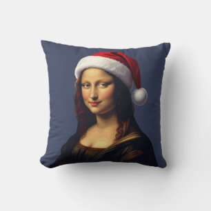 Mona Lisa Kerstman Kerstvakantie Uitknippen Kussen