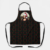 Mona Lisa Kerstmanchet Kerstmis Schort (Voorkant)