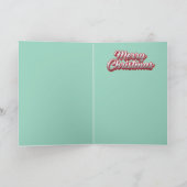 Mona Lisa Kerstmis Feestdagen Kaart (Binnen)