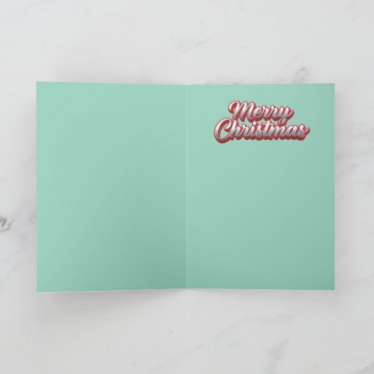 Mona Lisa Kerstmis Feestdagen Kaart (Binnen)