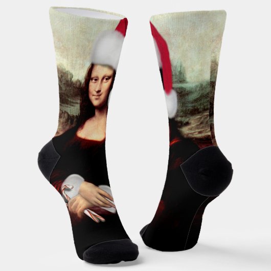 Mona Lisa Kerstmis Sokken (Gebogen)