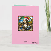Mona Lisa Kersttrui Feestdagen Kaart (Achterkant)