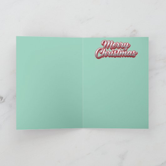 Mona Lisa Kersttrui Feestdagen Kaart (Binnen)