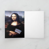 Mona Lisa klassieke verjaardagscadeaus Kaart (Binnen)
