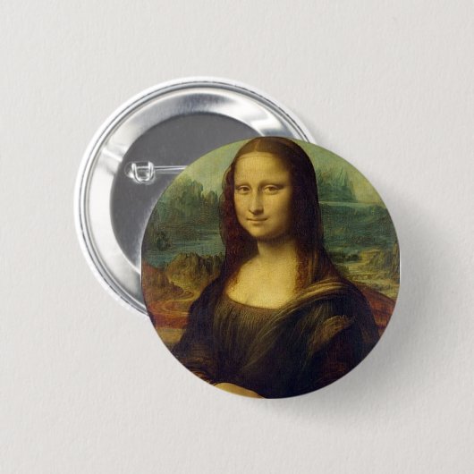 Mona Lisa knop Ronde Button 5,7 Cm (Voorkant /achterkant)