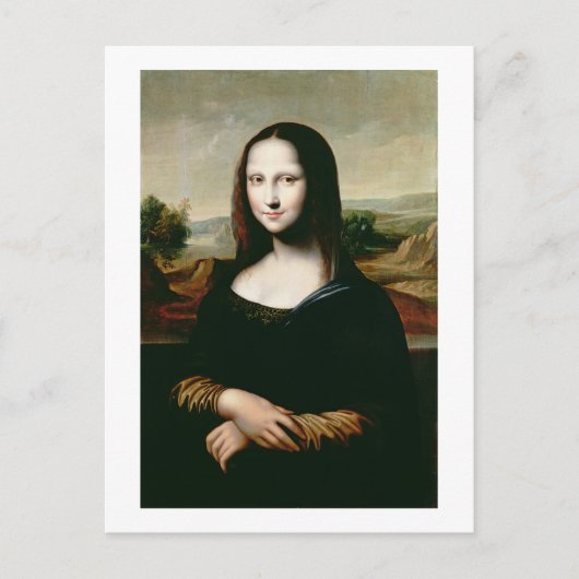 Mona Lisa, kopie van het schilderij van Leonardo d Briefkaart (Voorkant)
