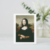 Mona Lisa, kopie van het schilderij van Leonardo d Briefkaart (Staand voorkant)