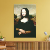 Mona Lisa, kopie van het schilderij van Leonardo d Canvas Afdruk (Insitu (Woonkamer))